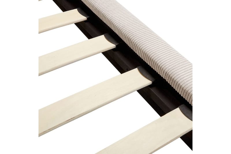 Sänky sälepohjalla Melle - Vaaleabeige/Manchester-kangas, Vaaleanbeige/Manchesterkangas, Vaaleanbeige/Manchesterkankaasta, Vaaleanbeige/Manchester-kangas, 180x200 cm - Huonekalut - Sänky - Sänkykehikot & sängynrungot