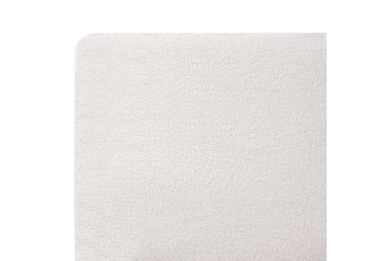 Sänky sälepohjalla Melle - Valkoinen, Musta/Bouclé, Valkoinen, musta/Bouclé-kangas, 180x200 cm - Huonekalut - Sänky - Sänkykehikot & sängynrungot