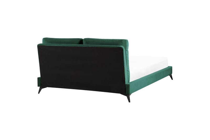 Sänky sälepohjalla Melle - Vihreä, musta/sametti, Vihreä, Musta/Sametti, Vihreä, musta/Sametti, 160x200 cm - Huonekalut - Sänky - Sänkykehikot & sängynrungot
