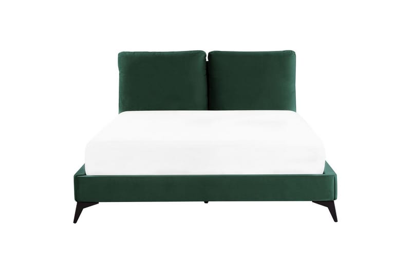 Sänky sälepohjalla Melle - Vihreä, musta/sametti, Vihreä, Musta/Sametti, Vihreä, musta/Sametti, 160x200 cm - Huonekalut - Sänky - Sänkykehikot & sängynrungot