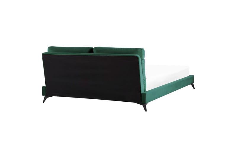 Sänky sälepohjalla Melle - Vihreä, musta/sametti, Vihreä, Musta/Sametti, Vihreä, musta/Sametti, 180x200 cm - Huonekalut - Sänky - Sänkykehikot & sängynrungot