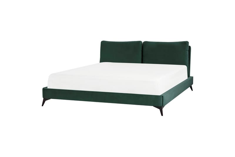 Sänky sälepohjalla Melle - Vihreä, musta/sametti, Vihreä, Musta/Sametti, Vihreä, musta/Sametti, 180x200 cm - Huonekalut - Sänky - Sänkykehikot & sängynrungot