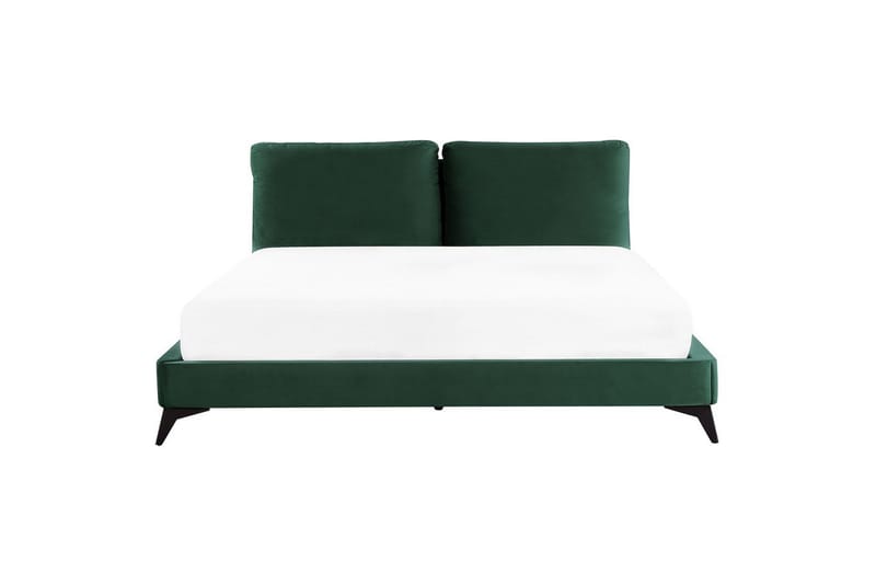 Sänky sälepohjalla Melle - Vihreä, musta/sametti, Vihreä, Musta/Sametti, Vihreä, musta/Sametti, 180x200 cm - Huonekalut - Sänky - Sänkykehikot & sängynrungot