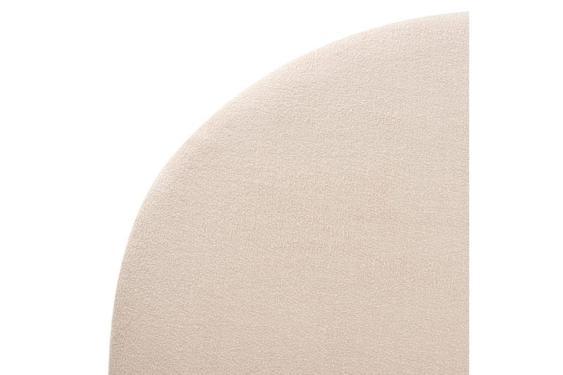 Sänky sälepohjalla Millay - Beige, vaalea puu, musta/Bouclé, 180x200 cm - Huonekalut - Sänky - Sänkykehikot & sängynrungot