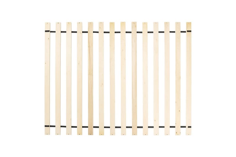 Sänky sälepohjalla Millay - Valkoinen, vaalea puu, musta/Polyesteri, Valkoinen, vaalea puu, musta/polyesteri, 140x200 cm - Huonekalut - Sänky - Sänkykehikot & sängynrungot