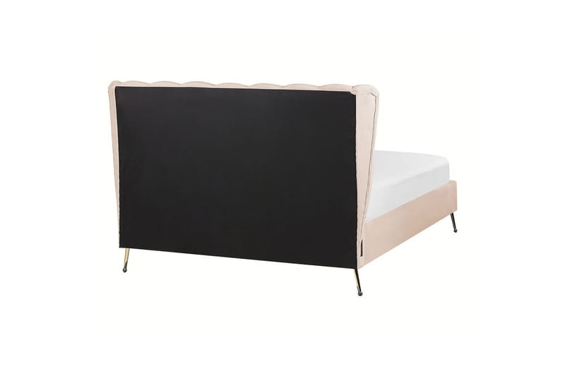 Sänky sälepohjalla Miribel - Beige, kulta, 140x200 cm - Huonekalut - Sänky - Sänkykehikot & sängynrungot