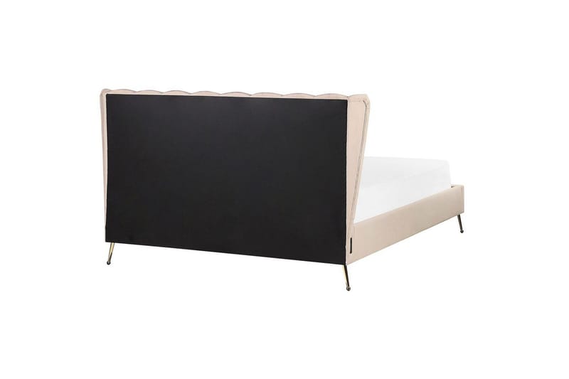 Sänky sälepohjalla Miribel - Beige, kulta, 160x200 cm - Huonekalut - Sänky - Sänkykehikot & sängynrungot