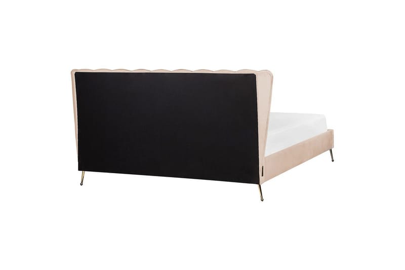 Sänky sälepohjalla Miribel - Beige, kulta, 180x200 cm - Huonekalut - Sänky - Sänkykehikot & sängynrungot