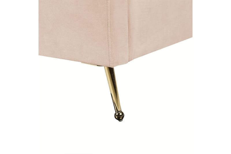 Sänky sälepohjalla Miribel - Beige, kulta, 180x200 cm - Huonekalut - Sänky - Sänkykehikot & sängynrungot