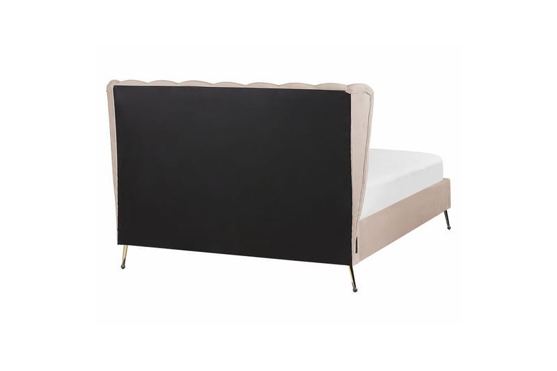 Sänky sälepohjalla Miribel - Taupe, kulta, 140x200 cm - Huonekalut - Sänky - Sänkykehikot & sängynrungot