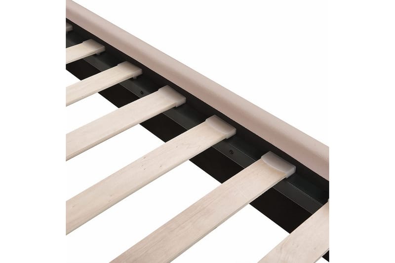 Sänky sälepohjalla Miribel - Taupe, kulta, 160x200 cm - Huonekalut - Sänky - Sänkykehikot & sängynrungot