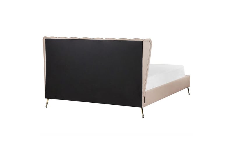 Sänky sälepohjalla Miribel - Taupe, kulta, 160x200 cm - Huonekalut - Sänky - Sänkykehikot & sängynrungot