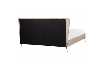 Sänky sälepohjalla Miribel - Taupe, kulta, 180x200 cm - Huonekalut - Sänky - Sänkykehikot & sängynrungot