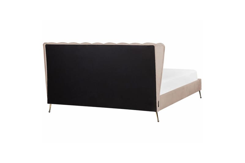 Sänky sälepohjalla Miribel - Taupe, kulta, 180x200 cm - Huonekalut - Sänky - Sänkykehikot & sängynrungot