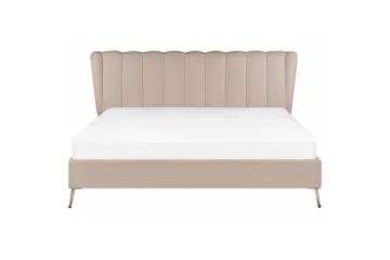 Sänky sälepohjalla Miribel - Taupe, kulta, 180x200 cm - Huonekalut - Sänky - Sänkykehikot & sängynrungot