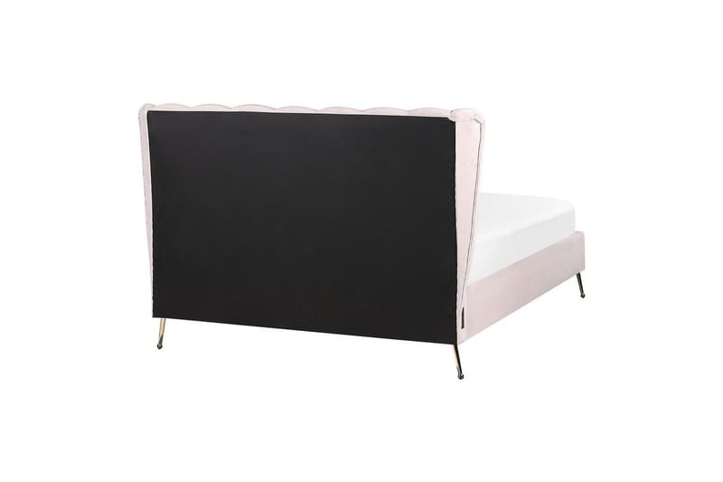 Sänky sälepohjalla Miribel - Vaaleanpunainen, kulta, 140x200 cm - Huonekalut - Sänky - Sänkykehikot & sängynrungot