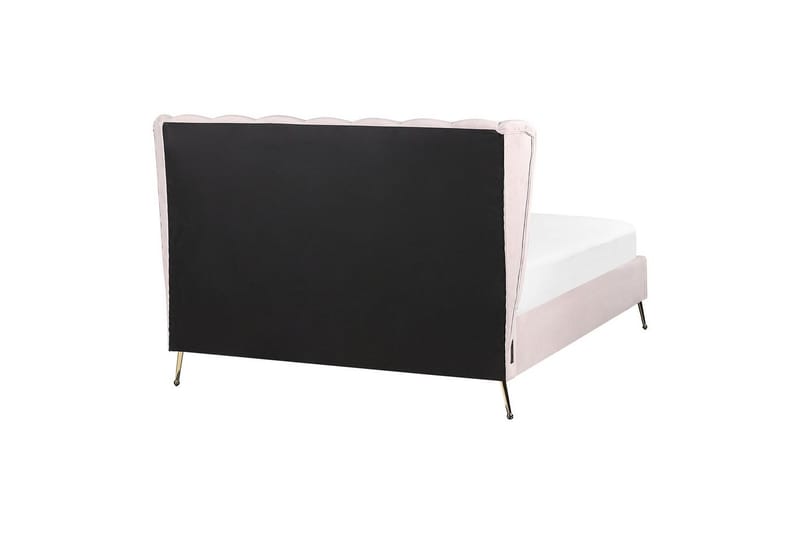 Sänky sälepohjalla Miribel - Vaaleanpunainen, kulta, 140x200 cm - Huonekalut - Sänky - Sänkykehikot & sängynrungot