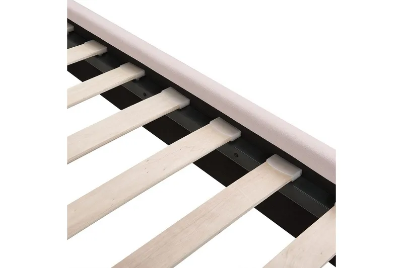 Sänky sälepohjalla Miribel - Vaaleanpunainen, kulta, 140x200 cm - Huonekalut - Sänky - Sänkykehikot & sängynrungot