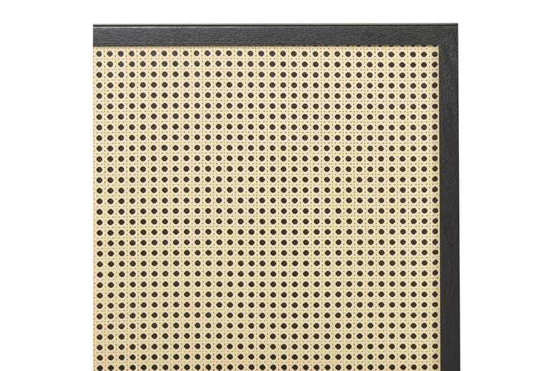 Sänky sälepohjalla Monpazier - Musta, vaalea puu, 180x200 cm - Huonekalut - Sänky - Sänkykehikot & sängynrungot