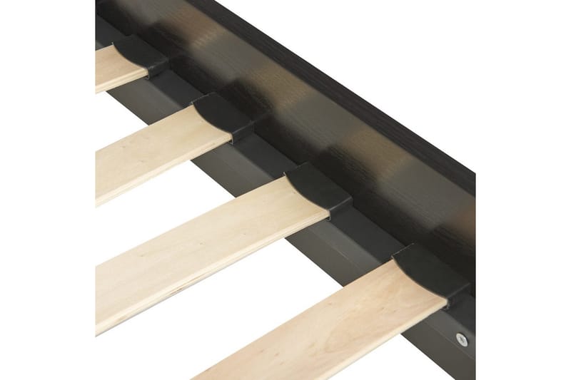 Sänky sälepohjalla Monpazier - Musta, vaalea puu, 160x200 cm - Huonekalut - Sänky - Sänkykehikot & sängynrungot