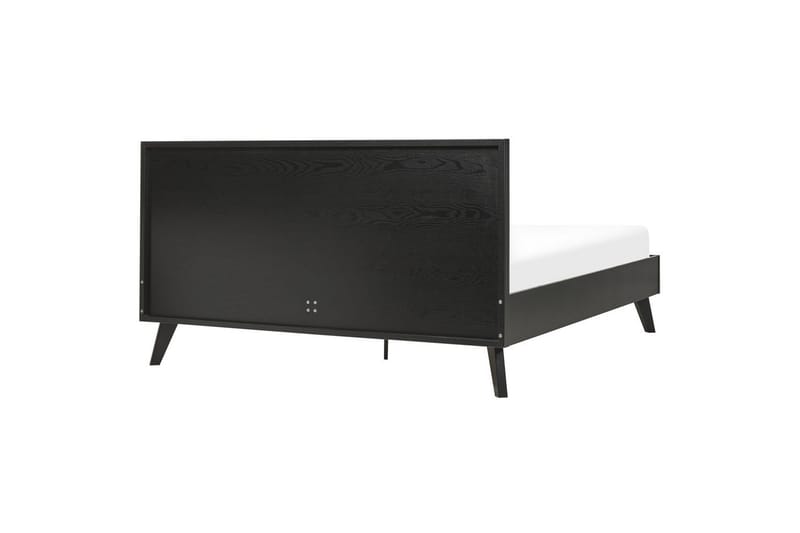 Sänky sälepohjalla Monpazier - Musta, vaalea puu, 160x200 cm - Huonekalut - Sänky - Sänkykehikot & sängynrungot