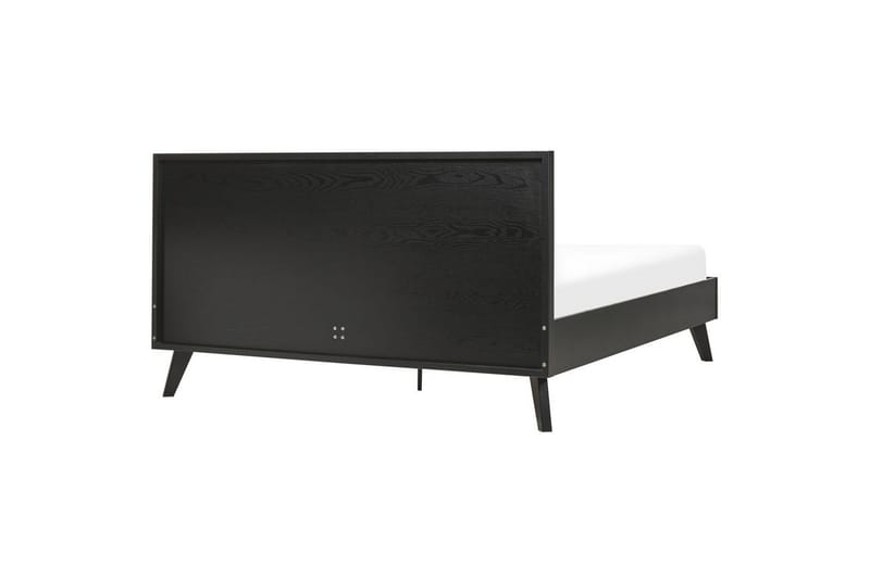 Sänky sälepohjalla Monpazier - Musta, vaalea puu, 160x200 cm - Huonekalut - Sänky - Sänkykehikot & sängynrungot