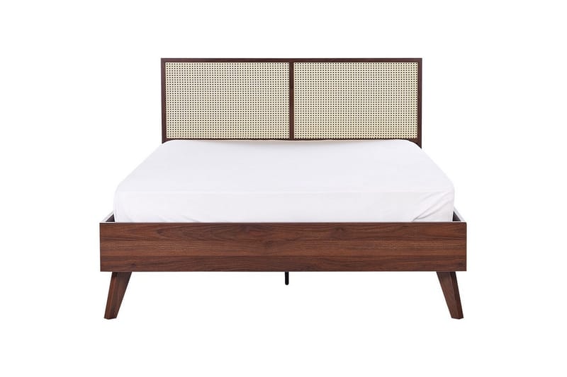 Sänky sälepohjalla Monpazier - Tumma puu, 140x200 cm - Huonekalut - Sänky - Sänkykehikot & sängynrungot