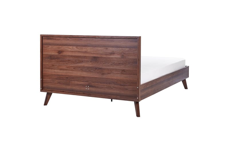 Sänky sälepohjalla Monpazier - Tumma puu, 140x200 cm - Huonekalut - Sänky - Sänkykehikot & sängynrungot