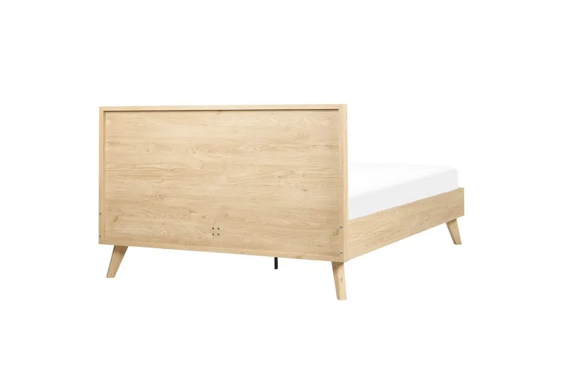 Sänky sälepohjalla Monpazier - Vaalea puu, 140x200 cm - Huonekalut - Sänky - Sänkykehikot & sängynrungot