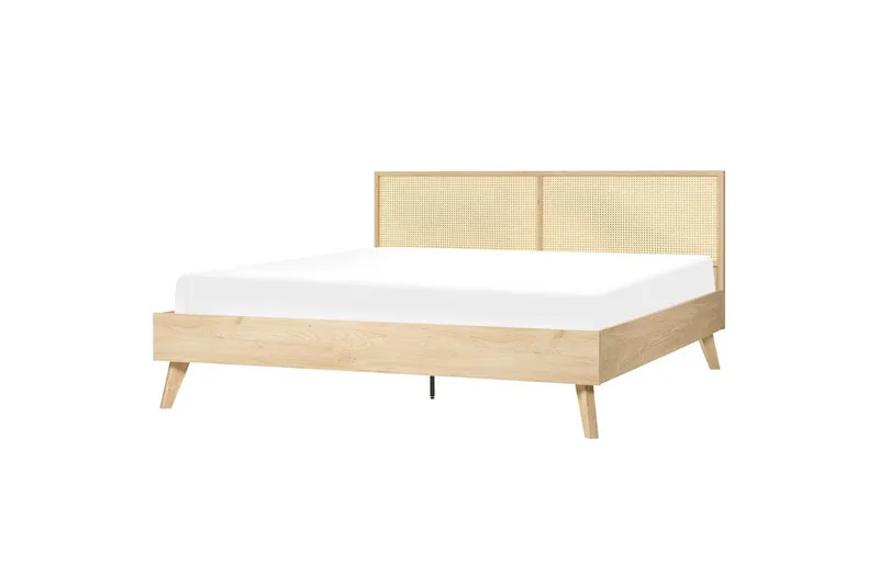 Sänky sälepohjalla Monpazier - Vaalea puu, 180x200 cm - Huonekalut - Sänky - Sänkykehikot & sängynrungot