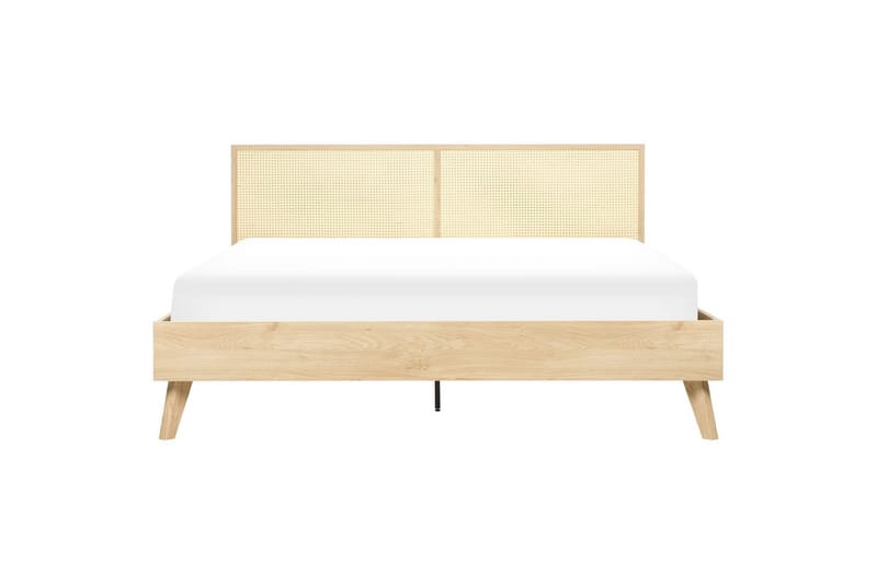 Sänky sälepohjalla Monpazier - Vaalea puu, 180x200 cm - Huonekalut - Sänky - Sänkykehikot & sängynrungot