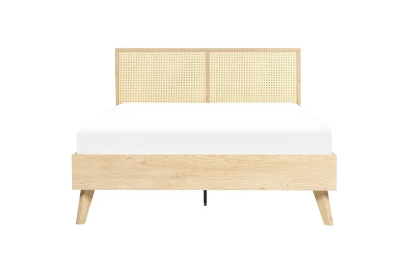 Sänky sälepohjalla Monpazier - Vaalea puu, 140x200 cm - Huonekalut - Sänky - Sänkykehikot & sängynrungot