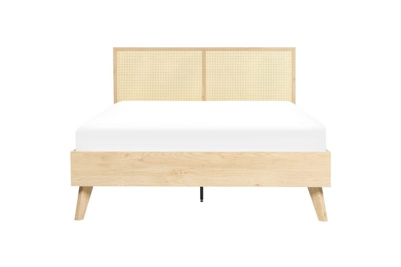 Sänky sälepohjalla Monpazier - Vaalea puu, 140x200 cm - Huonekalut - Sänky - Sänkykehikot & sängynrungot