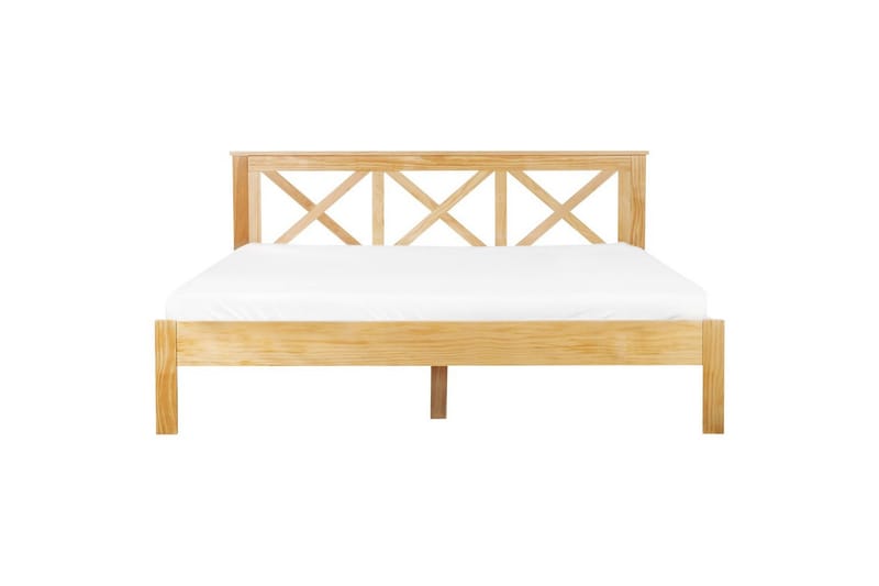 Sänky sälepohjalla Tannay - Vaalea puu, 180x200 cm - Huonekalut - Sänky - Sänkykehikot & sängynrungot