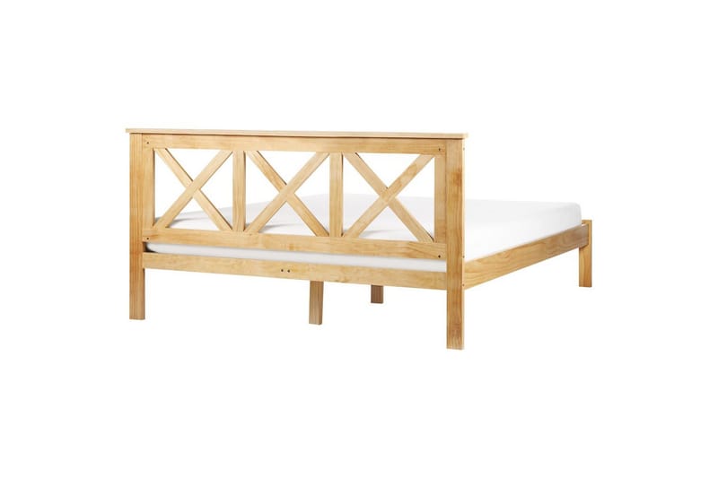 Sänky sälepohjalla Tannay - Vaalea puu, 160x200 cm - Huonekalut - Sänky - Sänkykehikot & sängynrungot