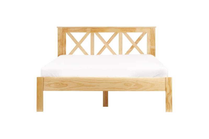 Sänky sälepohjalla Tannay - Vaalea puu, 140x200 cm - Huonekalut - Sänky - Sänkykehikot & sängynrungot