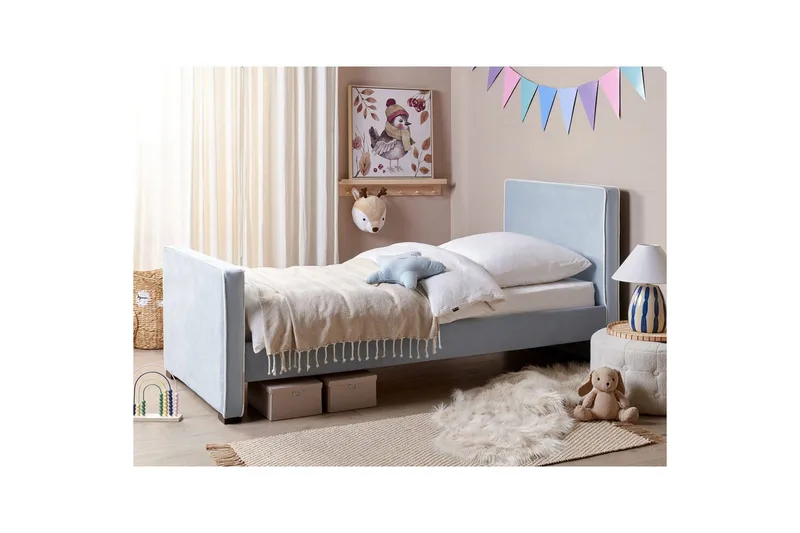 Sänky sälepohjalla Teenie - Sininen, Musta - Huonekalut - Sänky - Sänkykehikot & sängynrungot