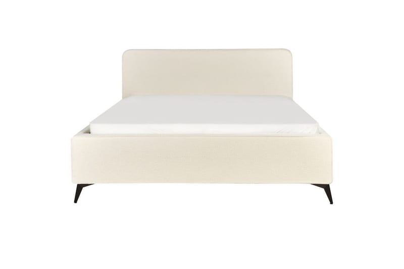 Sänky sälepohjalla Valognes - Kermanvärinen, Musta, Kermanvalkoinen, Musta, 180x200 cm - Huonekalut - Sänky - Sänkykehikot & sängynrungot