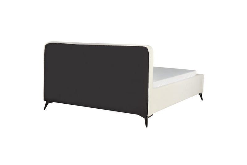 Sänky sälepohjalla Valognes - Kermanvärinen, Musta, Kermanvalkoinen, Musta, 180x200 cm - Huonekalut - Sänky - Sänkykehikot & sängynrungot