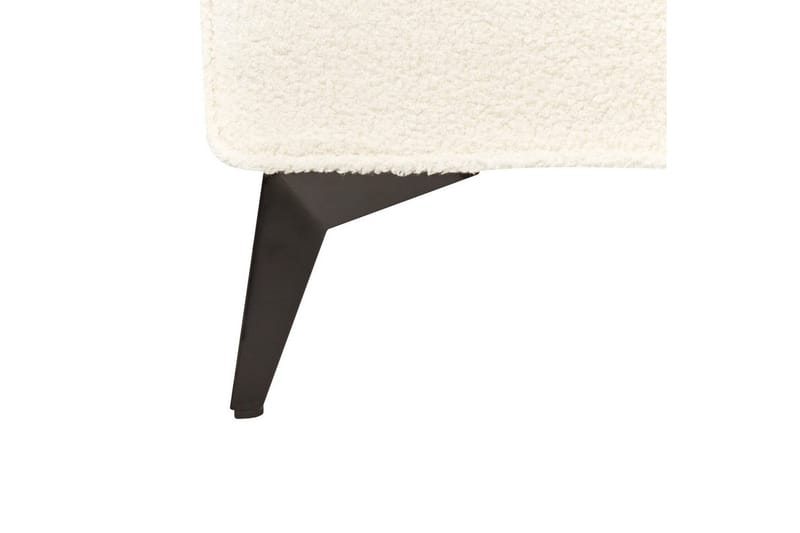 Sänky sälepohjalla Valognes - Kermanvärinen, Musta, Kermanvalkoinen, Musta, 180x200 cm - Huonekalut - Sänky - Sänkykehikot & sängynrungot