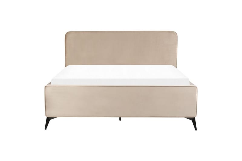 Sänky sälepohjalla Valognes - Taupe, musta, 160x200 cm - Huonekalut - Sänky - Sänkykehikot & sängynrungot