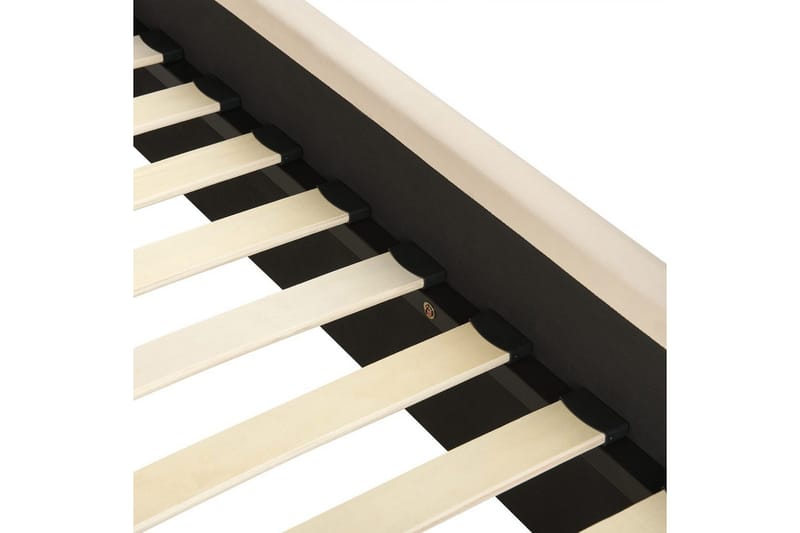 Sänky sälepohjalla Valognes - Taupe, musta, 160x200 cm - Huonekalut - Sänky - Sänkykehikot & sängynrungot