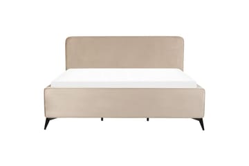 Sänky sälepohjalla Valognes - Taupe, musta, 180x200 cm - Huonekalut - Sänky - Sänkykehikot & sängynrungot