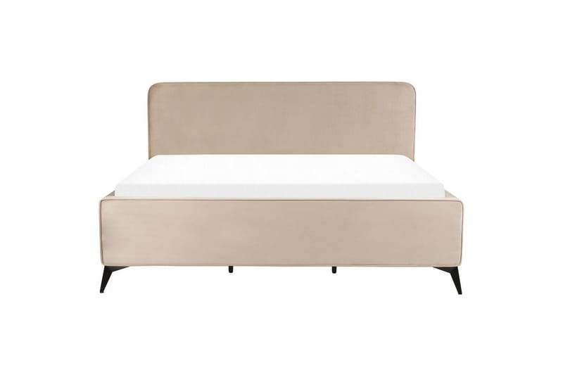 Sänky sälepohjalla Valognes - Taupe, musta, 180x200 cm - Huonekalut - Sänky - Sänkykehikot & sängynrungot
