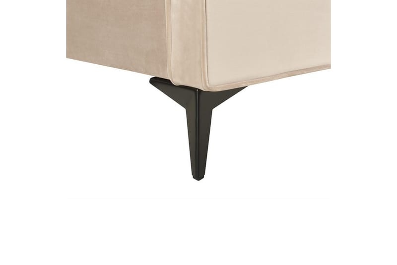 Sänky sälepohjalla Valognes - Taupe, musta, 180x200 cm - Huonekalut - Sänky - Sänkykehikot & sängynrungot