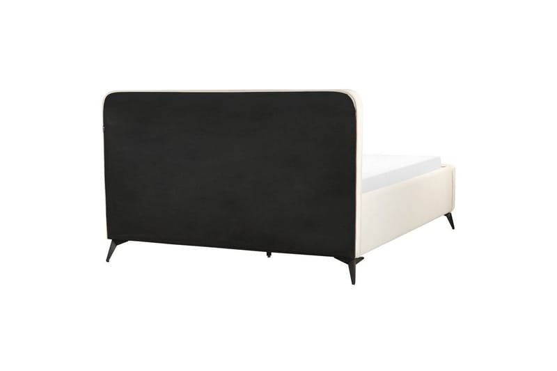 Sänky sälepohjalla Valognes - Vaaleanbeige, musta, Vaaleabeige, musta, 160x200 cm - Huonekalut - Sänky - Sänkykehikot & sängynrungot