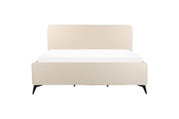 Sänky sälepohjalla Valognes - Vaaleanbeige, musta, Vaaleabeige, musta, 180x200 cm - Huonekalut - Sänky - Sänkykehikot & sängynrungot