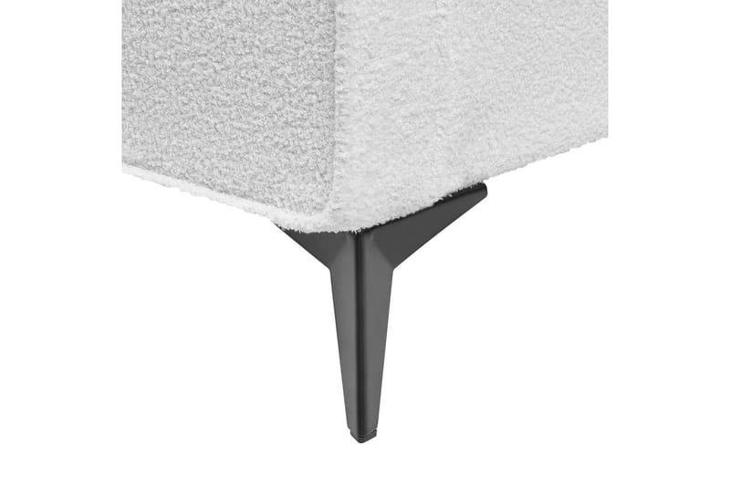 Sänky sälepohjalla Valognes - Valkoinen, Musta, 160x200 cm - Huonekalut - Sänky - Sänkykehikot & sängynrungot