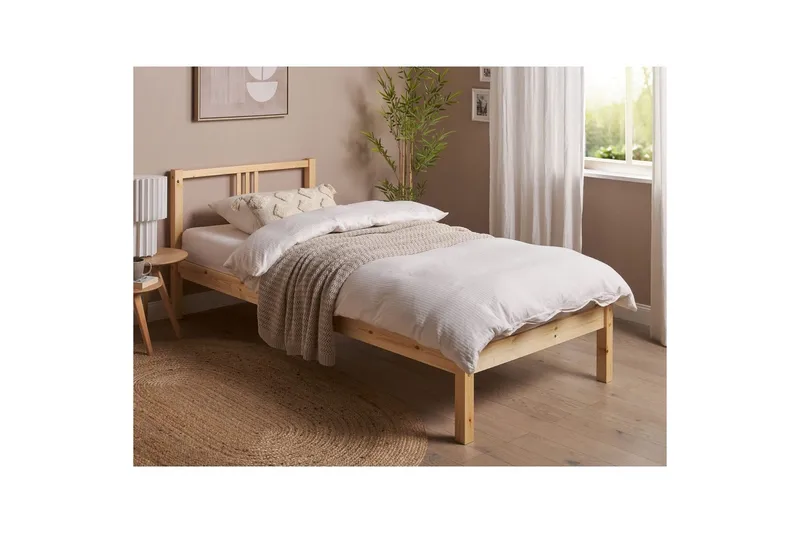 Sänky sälepohjalla Vannes - 90x200 cm - Huonekalut - Sänky - Sänkykehikot & sängynrungot