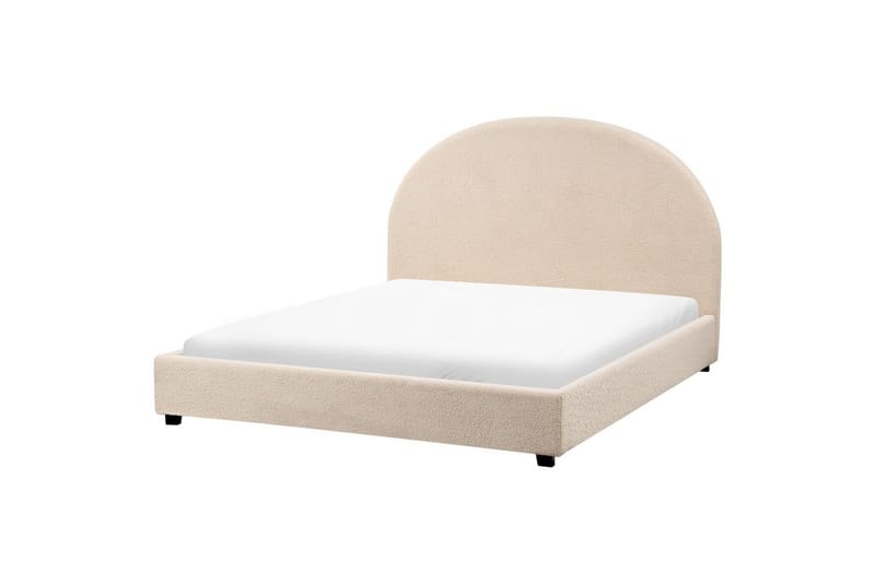Sänky sälepohjalla Vaucluse - Beige/bouclé, 140x200 cm - Huonekalut - Sänky - Sänkykehikot & sängynrungot